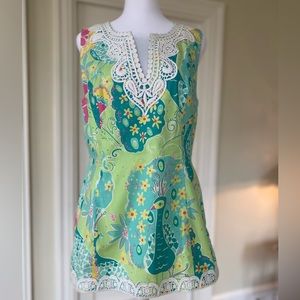 Lilly Pulitzer Southern Belle Tunic Top Size 12